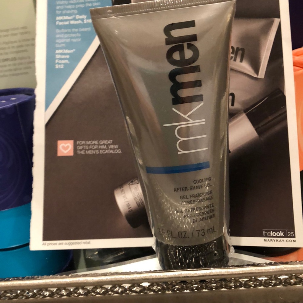New Marykay cooling after-shave gel.